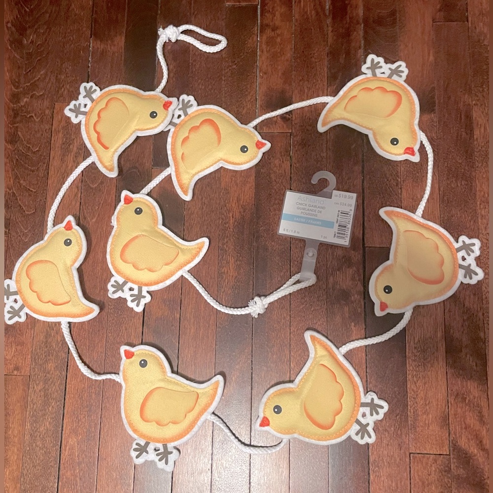 🐥 Adorable Yellow Chick Garland, Easter Decor, Baby Shower or Nursery Wall Decor